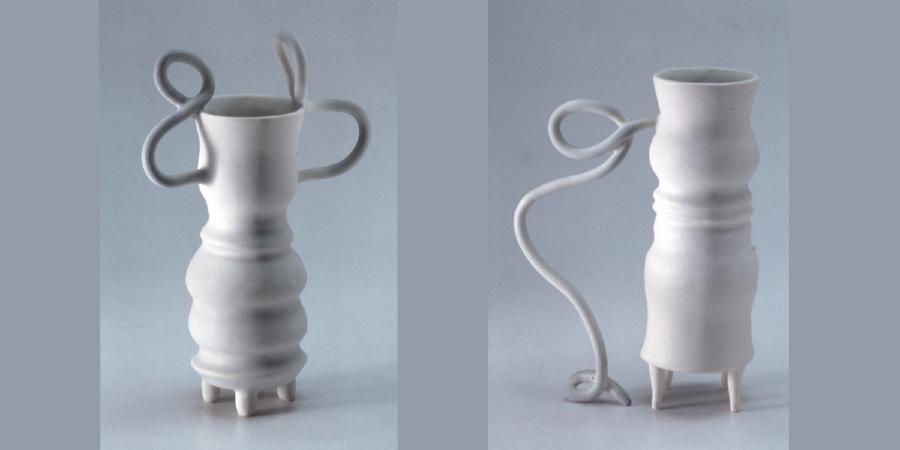 1998 - 2016, porcelain clay with glaze, 4" - 10" H