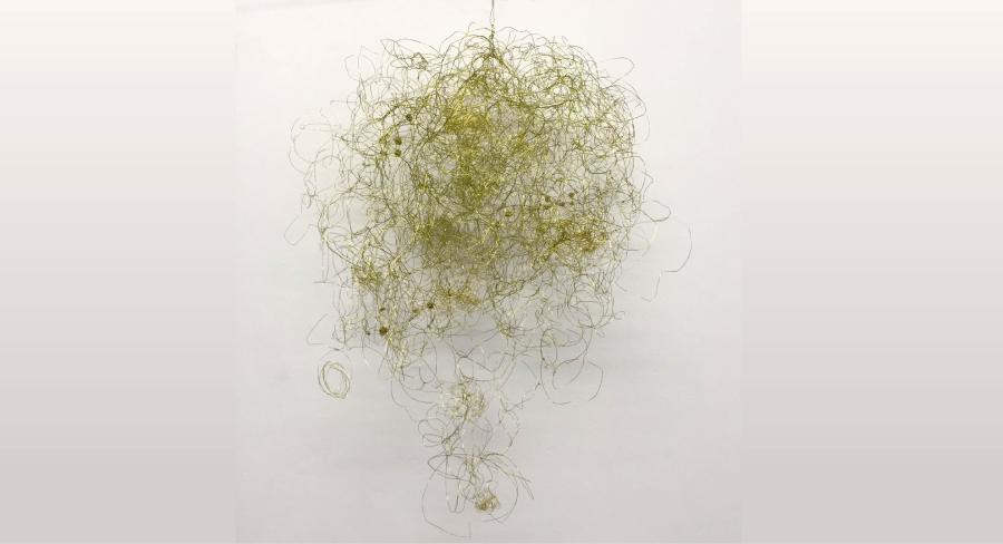 Journey, 2017, wire, 3'9" x 2', Collection Comcast Technology Center, Philadelphia, PA
